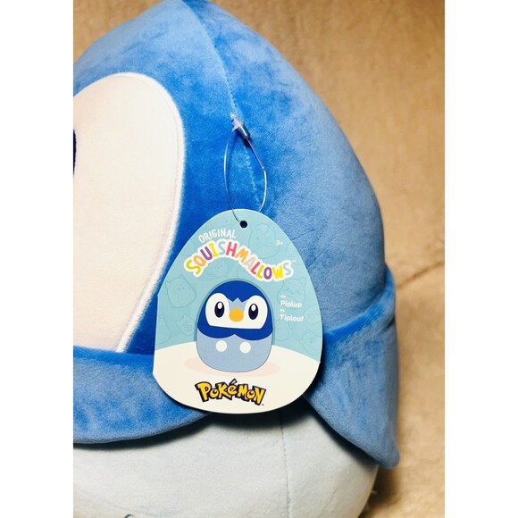 Squishmallows Pokemon 14-Inch Piplup Plush NWT - Picture 4 of 7